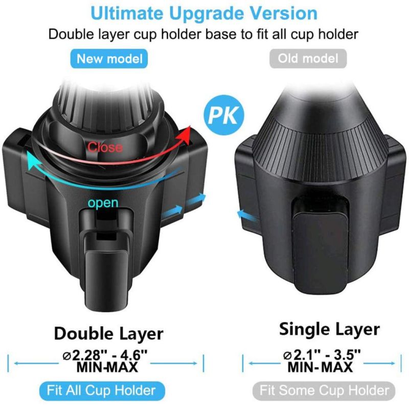 New Design Car Cup Holder Universal Adjustable Cup Phone Mount