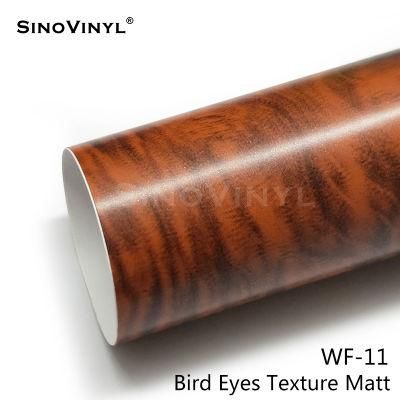 SINOVINYL Texture Car Body Interior Decoration Sticker Film Teak Wooden Car Vinyl Wrap PVC