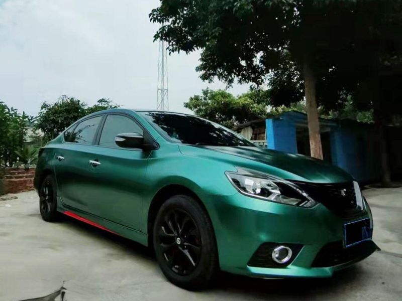 Satin Metallic Green Green Factory Direct Sales Car Body Color Changing Film