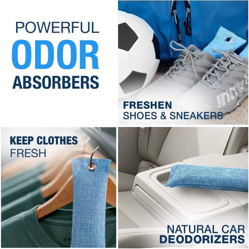 Natural Air Purifier Shoe Deodorizer and Odor Eliminator Mini Bamboo Charcoal Bags 75g