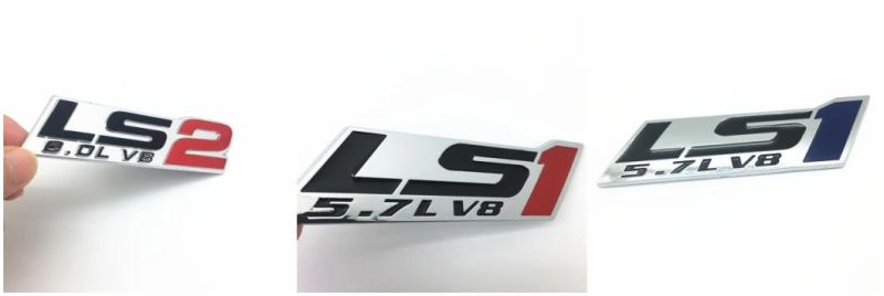 Lsx Ls Flags for Chevrolet Silverado Chevy Camaro Emblem Fender Badge Decal Sticker Logo Car Accessories Car Parts Gmc Sierra Decoration ABS Plastic