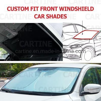 Silver Coated Fabric Car Front Window Sun Shade