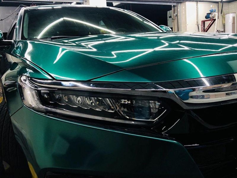 Highest Quality Satin Metallic Glossy Emerald Vinyl Car Film