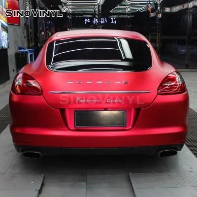 SINOVINYL Good Quality Red Ceramics Chrome Decoration Film Car Vinyl