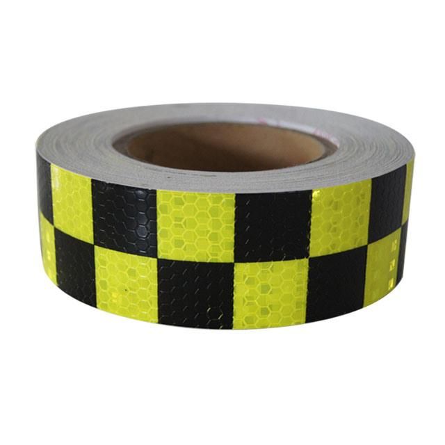 PVC Honeycomb Reflective Sticker/Tape with Checkerboard Pattern, Safety Marking Sign