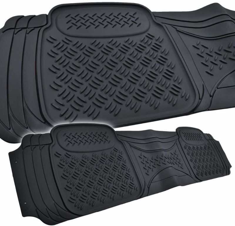 Car Accessory All Weather Truck SUV Car Rear Rubber Floor Mat Black