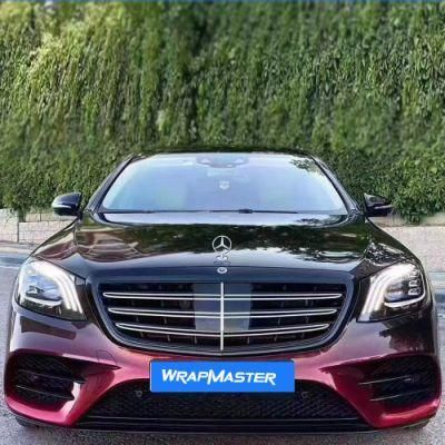 Tsautop 1.52*30m Black to Red Camouflage Supplier of Car Body Decoration PVC Wrap