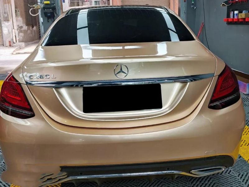 Satin Metallic Glossy Champagne Chrome Vinyl Car Wrap Film Sticker