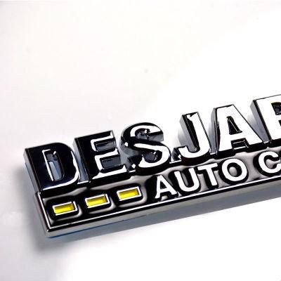 Custom ABS Chrome Sliver Letter Front Car Emblem Badge Sticker