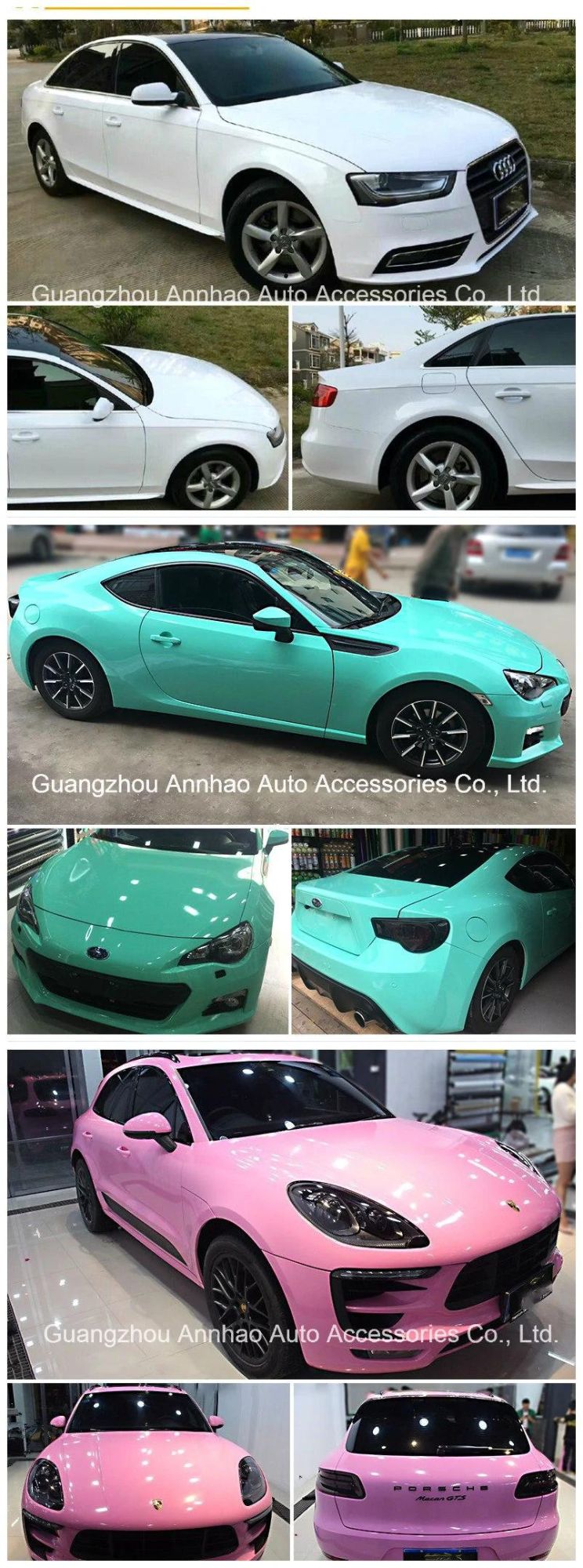 Car Decoration Air Bubble Gloss Vinyl for Car Wrap Sticker