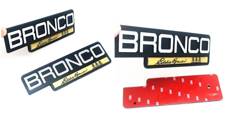 Bronco Emblem for Ford Mustang Fender Car Badge Decal Sticker Logo Car Accessories Car Parts Decoration ABS Plastic Auto Accessories Auto Parts