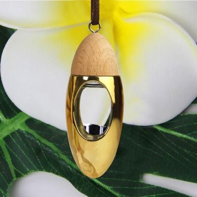 Hanging Car Perfume Bottle Essential Oil Diffuser Aroma Glass Bullet Shape Design Car Diffuser