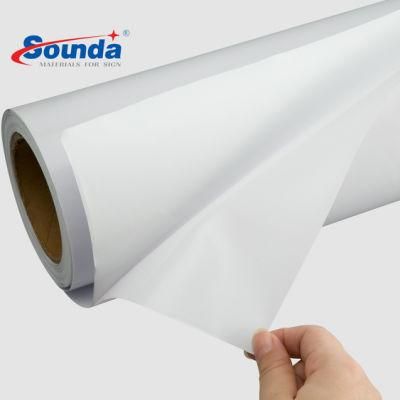 White Back Self Adhesive Vinyl for Eco Solvent Printing