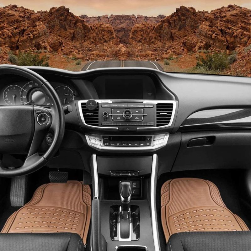 Car Accessory PVC Floor Mat 3PCS in Beige