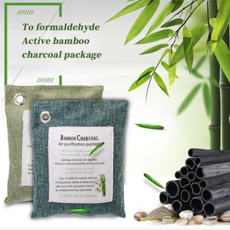 Bamboo Charcoal Bag Fresh Air Purifier Bag Natural Reusable Air Freshener Bags