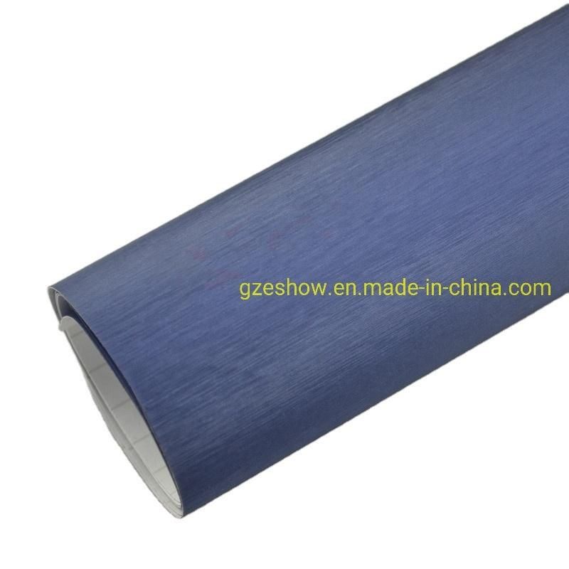 Dark Blue Brushed Wrap Vinyl Wrapping Sticker Film