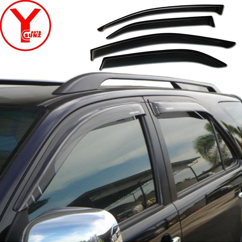 Compression Side Window Deflectors Door Visor Protection Sun Visor for Fortuner 2015 All Car Model