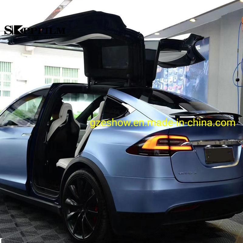 Matte Blue Air PVC Car Wrap Wholesale Car Wrap