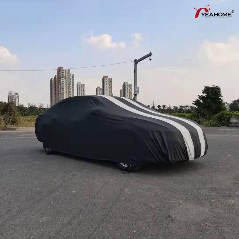 Stripe Design Water-Proof Outdoor Car Cover Breathable Auto Cover