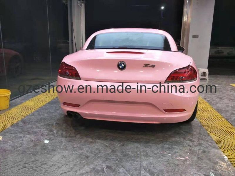 Glossy Crystal Shell Pink Car Decoration Vinyl Car Wrap Film