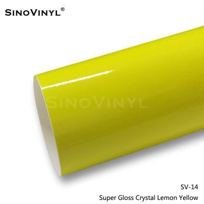 SINOVINYL Super Gloss Crystal Medium Blue Vinyl Decoration Car Wrap Film Car Vinyl Sticker