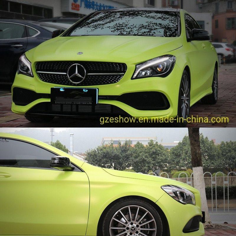 Metal Flash Fluorescence Yellow Roll Stickers Car