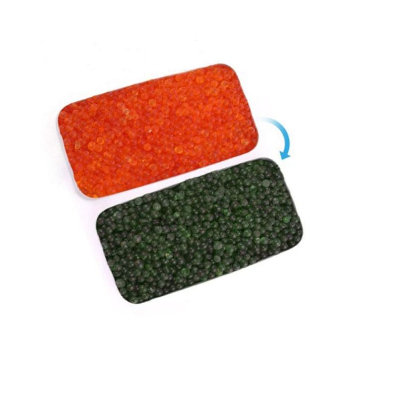 Silica Gel Dehumidifier, 40g Reusable Desiccant Indicating Orange Silica Gel Canister