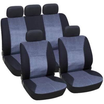 9PCS/Set Grid Velvet and Single Mesh Well-Fit Car Seat Cover