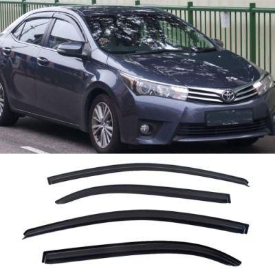 4PCS Window Visors Acrylic Sun Rain Guards Vents Windshield Tape