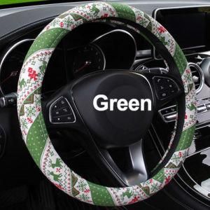 Flax Cute Breathable for Women Girls Car Steering Wheel Cover