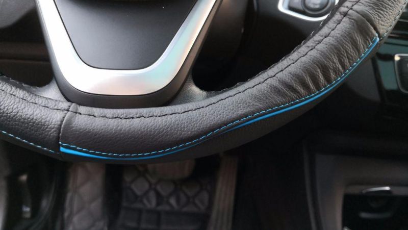 Car Leather Steering Wheel Cover