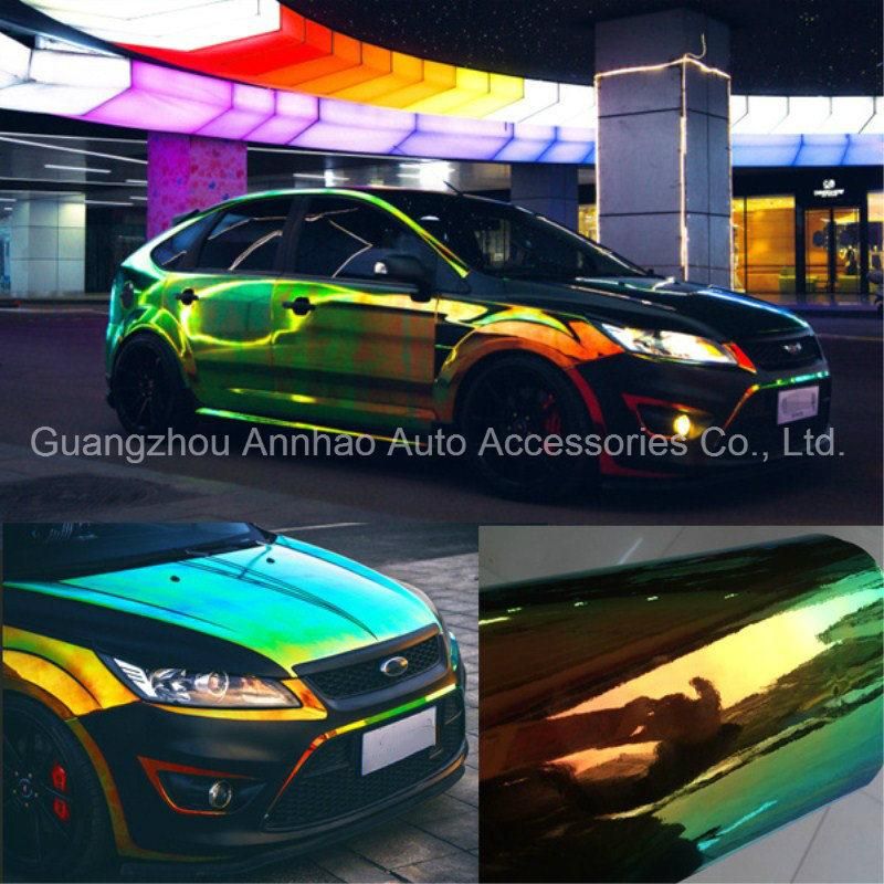 Ondis Mirror Chrome Rainbow Holographic Automobiles Vehicle Design Car Wrap Vinyl Sticker