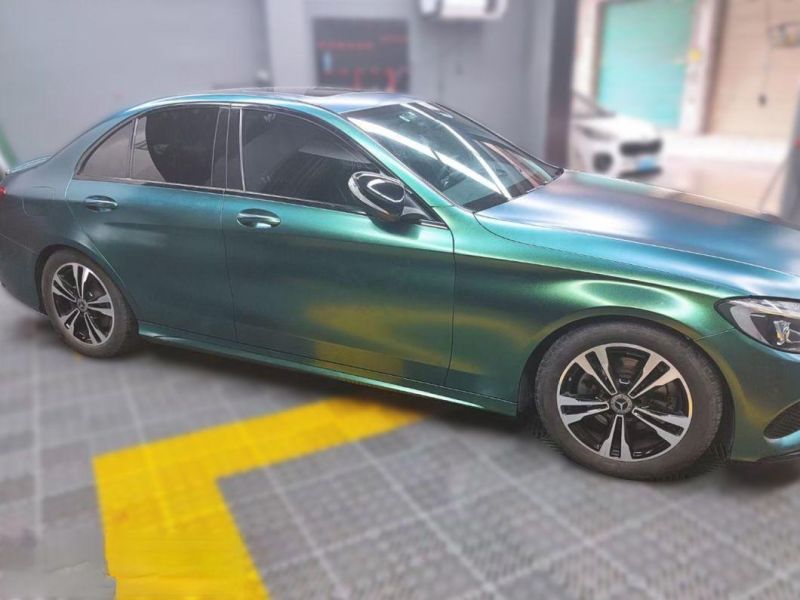 Matte Chameleon Green Gold PVC Decorative Film for Car