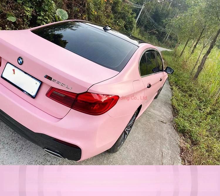 Self Adhesive Vinyl Uitra Matte Vinyl Wrap Carnation Pink Car Sticker