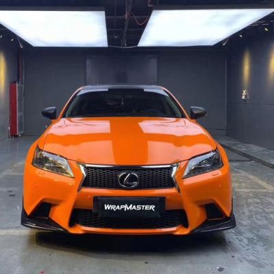 Tsautop 1.52*18meter Orange Super Gloss Crystal Car Wrapping Film