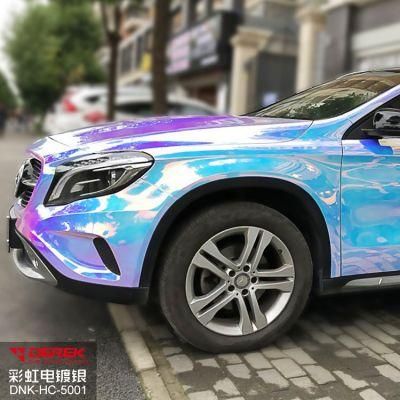 Car Color Changing Vinyl Film Rainbow Chrome Holographic Body Car Wrap Film