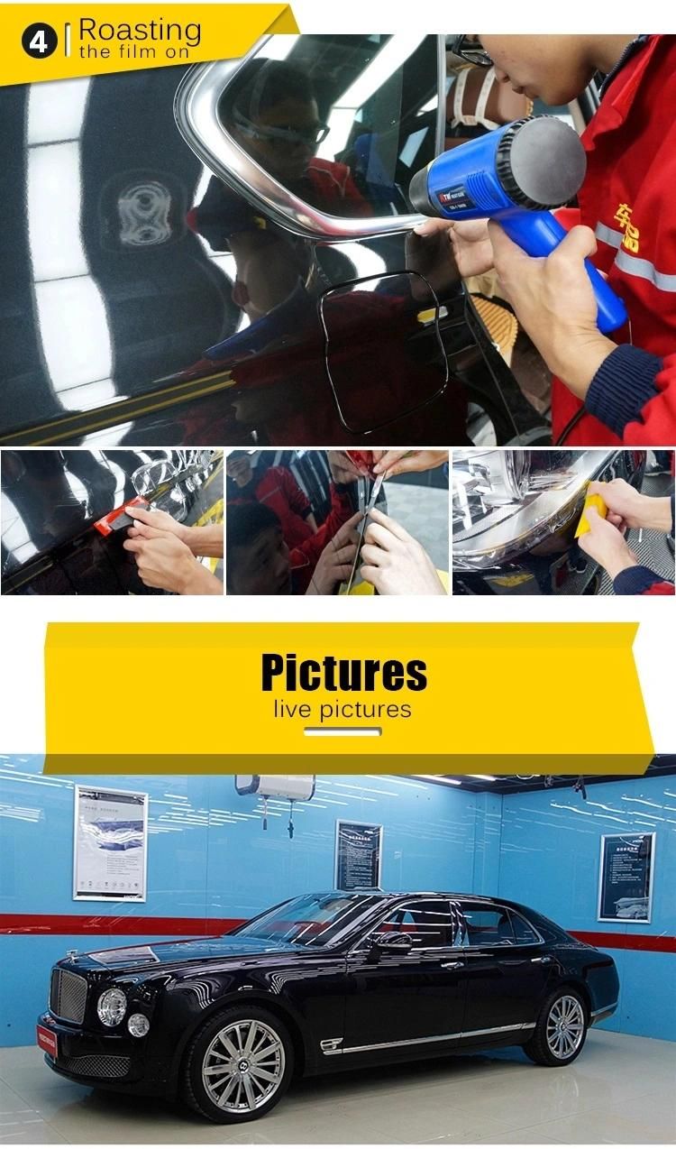 1.52X15m High Tph Auto-Repaired Anti Scratch Ppf Car Body Clear Auto Bra Paint Protection Film