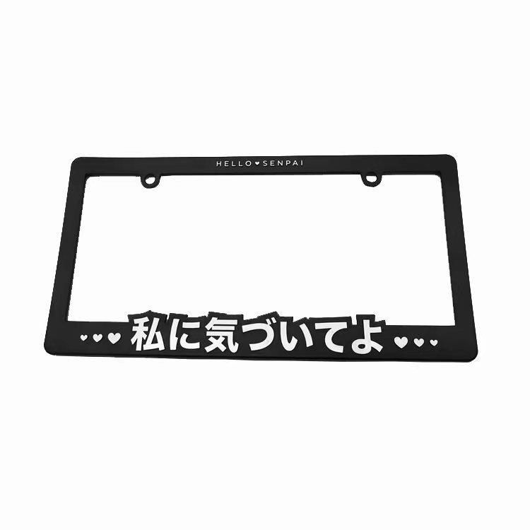 ABS Auto License Plate Frame with OEM Logo Gold Blocking Car License Plate Frame