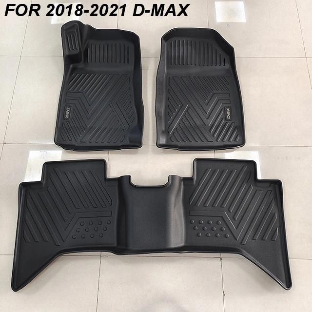 Custom Full Set TPV LHD 3D Mattings Car Floor Mat for 2018-2021 D-Max