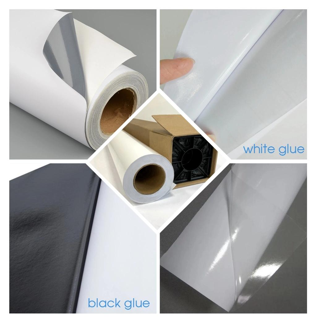 Gray /White/Black Glue Self Adhesive Vinyl for Advertising