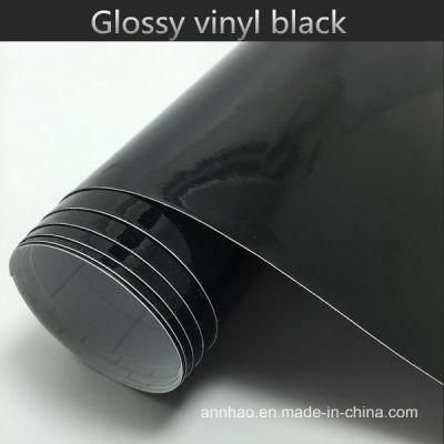 Bubble Free Air Release Film Gloss Glossy Black Vinyl Car Wrap Sticker