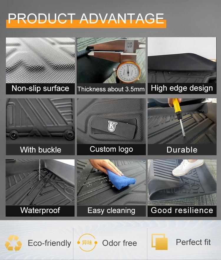 Environmental Protection Material Waterproof Automobile Pedal Pad Travel Box Pad