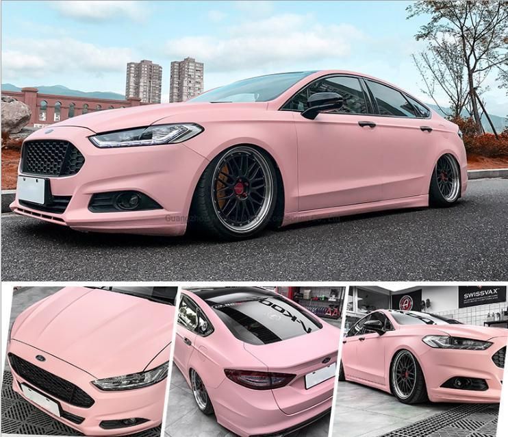 Car Color Change Film Matte Car Body Film Ultra Matt Princess Pink Matte Pink Car Vinyl Wrap