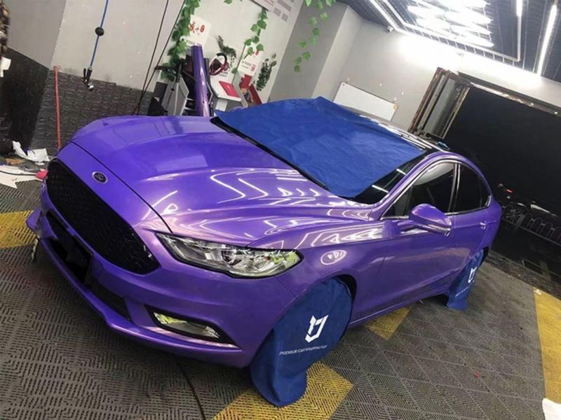 Car Styling Wrap Magic Gold Violet Vinyl Film Purple Sticker