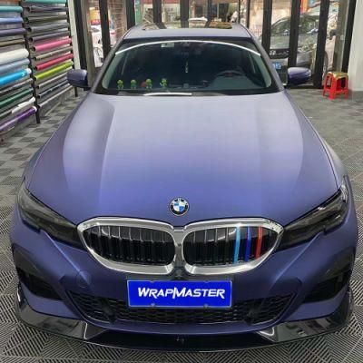 Tsautop 1.52*18m Ultral Matte Metallic Sapphire Blue Car Wrap Vinyl Sticker