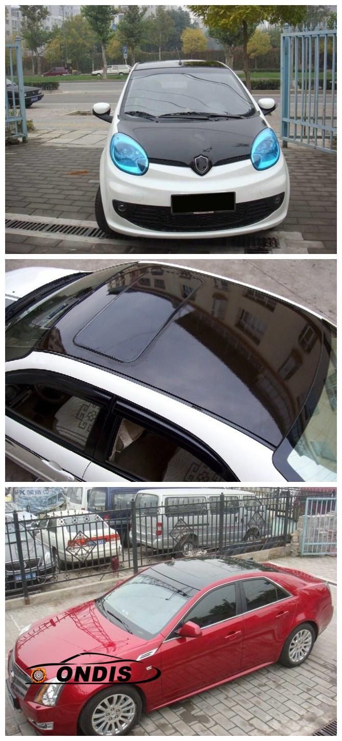 High Glossy Black Car Panoramic Sunroof Car Roof Film Vinyl