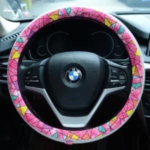 Colorful PU Leather Car Steering Wheel Covers