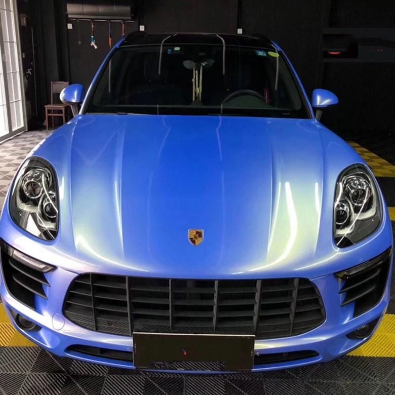 Magic Gold Blue Car Color Change Chameleon Wrap Vinyl