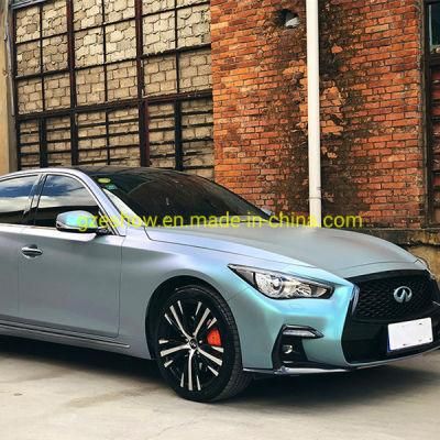 Diamond Blue Gray Vinyl Wrap Film Magic Dreamy Car Stickers