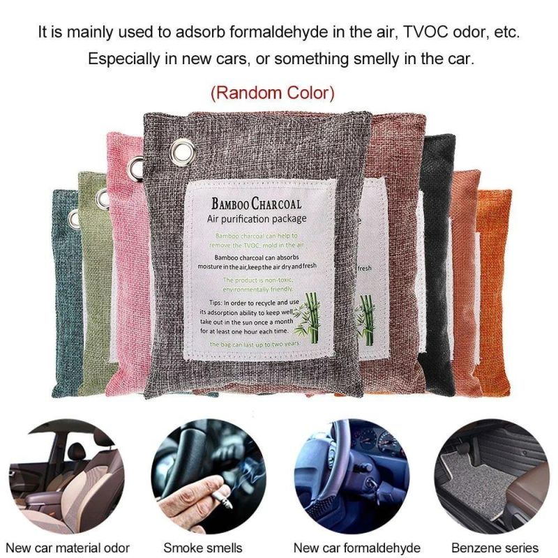 100% Biodegradable Natural Bamboo Air Freshener with Activated Carbon Air Purifier